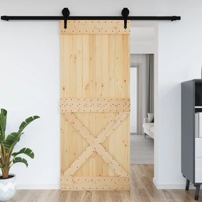 Porta Narvık 95x210 Cm İn Legno Massello Di Pino /
