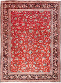 Sarouk Tappeto 350x270 Rosso (Iran) Annodato A Mano
