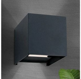 Orion AL 11-1192 - Lampada da parete esterna LED CUBE 2x3W 230V IP54 antr.