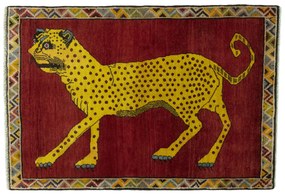 Gabbeh Tappeto persiano 150x110 Rosso (Iran) Annodato A Mano