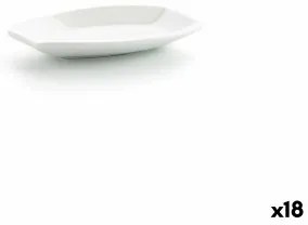 Vassoio per aperitivi Ariane Alaska 9,6 x 5,9 cm Mini Ovale Ceramica Bianco (10 x 7,4 x 1,5 cm) (18 Unità)