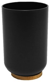 Portaspazzolino nero in plastica Smart – douceur d'intérieur