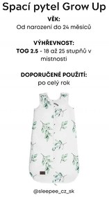 Sacco nanna Sleepee Grow Up Bloom