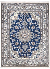 Nain Tappeto persiano 150 x 200 Blu (Iran) Annodato A Mano