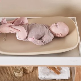 Nattou - Cestino per pannolini e fasciatoio SOFTY 50x70 cm beige
