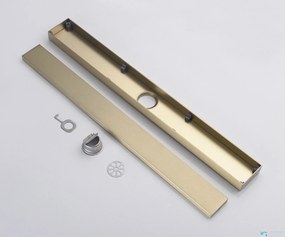 Canalina di scarico EYN GBK1004 in oro opaco, 60 o 80 cm — 60 cm