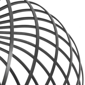 Lampada da soffitto intelligente nera 39 cm con Wi-Fi G95 - Johanna