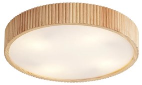 Plafoniera Japandi in legno 50cm 4 luci - Lyra