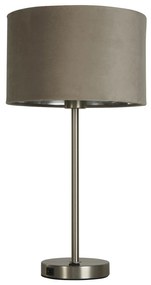 Lampada Scrivania Finlandese Metallo Nichel Velluto Talpa Usb 1 Luce E27