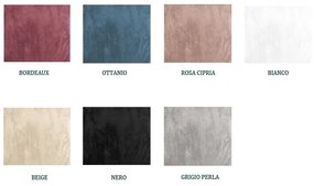 Trapunta matrimoniale in velluto Oriente Biancoperla  Colore Grigio Perla, Dimensioni e Misure Matrimoniale