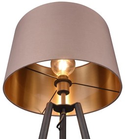 Lampada da terra nera con ripiano (altezza 152 cm) Colette - Trio