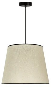 Duolla - Lampadario a sospensione con filo YUTE 1xE27/15W/230V diametro 38 cm grigio/nero