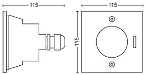Philips 17356/47/P0 - Lampada LED segnapasso da esterno MYGARDEN CRUST LED/3W