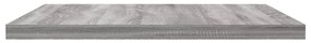 Mensole Parete 4pz Grigio Sonoma 40x30x1,5cm Legno Multistrato