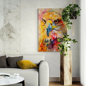 Stampa su tela – Aquila con imitazione di pittura