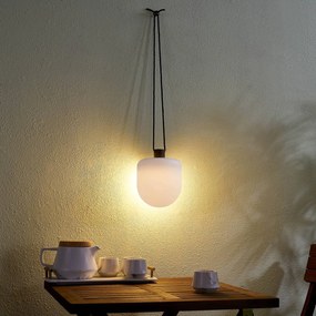 Lindby Lampada a sospensione da esterno Eleia, 2.700 K, 16 cm, batteria