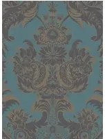 Wyndham - Designtapete von Cole & Son - Teal & Charcoal