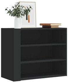 Armadietto A Muro Nero 75x35x60 Cm İn Truciolato /