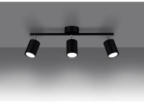 Sollux SL.1128 - Luce Spot LEMMI 3xGU10/40W/230V nero