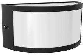 Applique Moon Design E27 Curva per Esterni IP65 - Nera