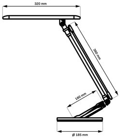 Lampada da tavolo LED dimmerabile con funzione Touch OPTIMUM LED/7W/230V 3000/4000/6000K
