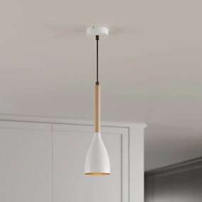 Luminex Sospensione Muza, 1 luce, bianco/oro