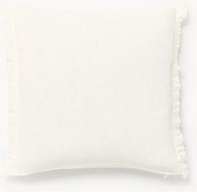 Copricuscino in lino con frange Luana