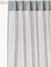 Set di 2 tende semitrasparenti con multibanda Ibiza, larg. 135 cm