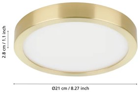 Eglo 900181 - Plafoniera LED FUEVA LED/17W/230V Ø 21 cm