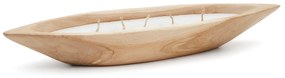 Kave Home - Vela Maelia di legno con finitura naturale Ã˜ 60 x 16 cm