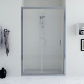 Porta doccia scorrevole 130 cm trasparente Faggio