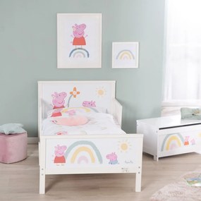 Letto bianco per bambini 70x140 cm Peppa Pig - Roba