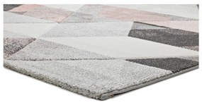 Tappeto grigio e rosa , 60 x 120 cm Pinky Dugaro - Universal