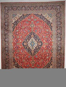 Kashan Tappeto persiano 290 x 380 Rosso (Iran) Annodato A Mano