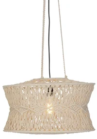 Lampada a sospensione orientale in macramè 50 cm - Leonard