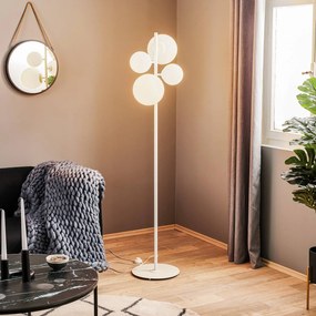 ALDEX Piantana Dione, 4 luci, bianco