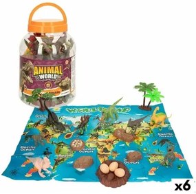 Set di Cifre Colorbaby 19 Pezzi Dinosauri Plastica 17 x 9 x 6 cm (6 Unità)