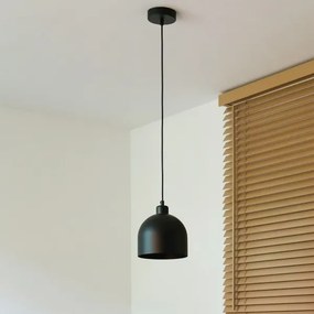 Duolla - Lampada a sospensione con cavo IRONLINE 1xE27/15W/230V Ø 17 cm nero