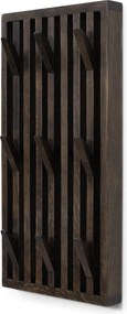 Attaccapanni da parete marrone scuro in rovere massiccio 24 cm Parco – Spinder Design