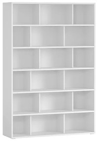 Libreria scandinava legno bianco L140 cm EPURE