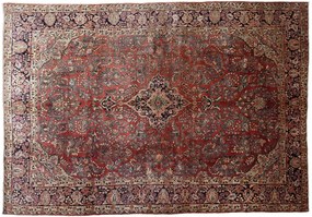 Sarouk Tappeto 310x440 Blu (Iran) Annodato A Mano