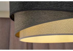 Duolla - Lampadario a sospensione con filo KOBO 1xE27/15W/230V diametro 45 cm antracite/grigio/bianco