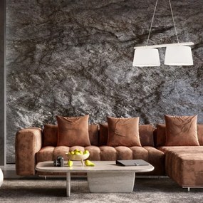 Lampadario sospeso con cavo AIDA 2xE27/60W/230V diam. 35 cm rovere/bianco