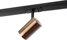 Sistema a binario moderno monofase con 4 GU10 Wifi bronzo scuro - Jeana