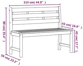 Set da Pranzo per Giardino 3 pz in Legno Massello di Teak