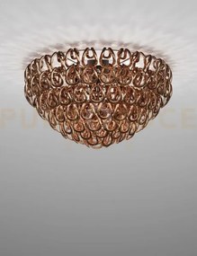 Giogali lampadadario a soffitto 80 cristallo rame e cromo lucido 5 ...