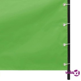 vidaXL Paravento per Balcone Verde Chiaro 120x240 cm in Tessuto Oxford