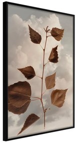 Poster  Leaves in the Clouds  Cornice Quadri Cornice nera, Larghezza x Altezza Home decor 30x45