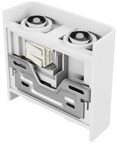 Applique da Parete Quadrata Bidirezionale 4W CCT Bianca Colore Bianco Variabile CCT