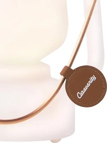 Lampada da tavolo bianca effetto fiamma 22 cm - STORM Mini